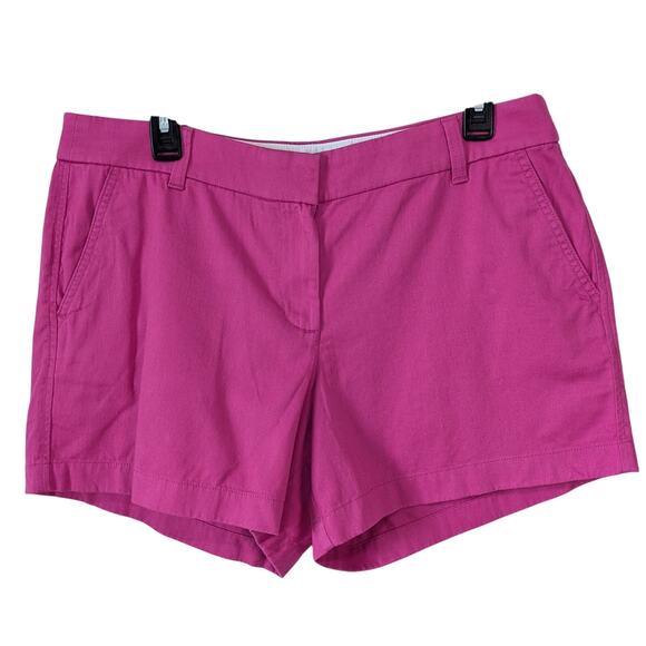 J. Crew Factory Pants - J. Crew Factory NWT 5" Hot Pink Flat Front Preppy Chino Shorts Size 12